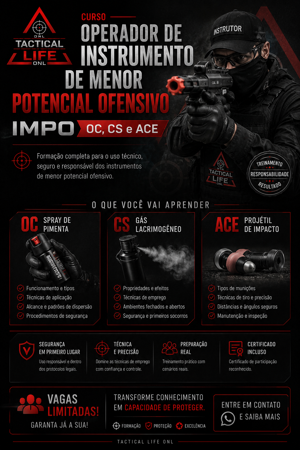 Curso-IMPO: Armas de Choque Elétrico e Spray Incapacitante