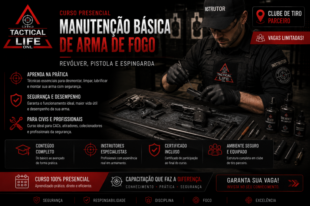 Curso Manutenção Básica Arma de Fogo