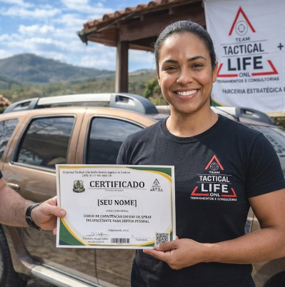 CERTIFICADO- Curso Spray Defesa Pessoal Nível 01